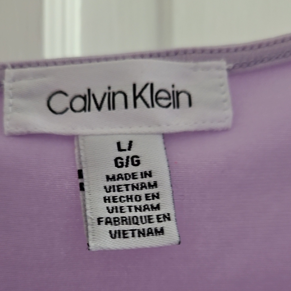 Calvin Klein Women's Lavender Top - Picture 2 of 6
